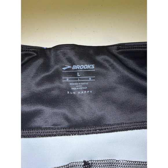 Brooks Women Method 3/4 Abstract Floral Print Leggings Athleisure Size Large - Picture 4 of 12